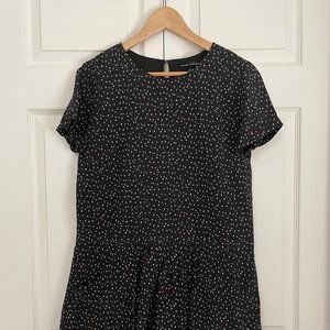Madewell et Sézane Black Speckled Dress